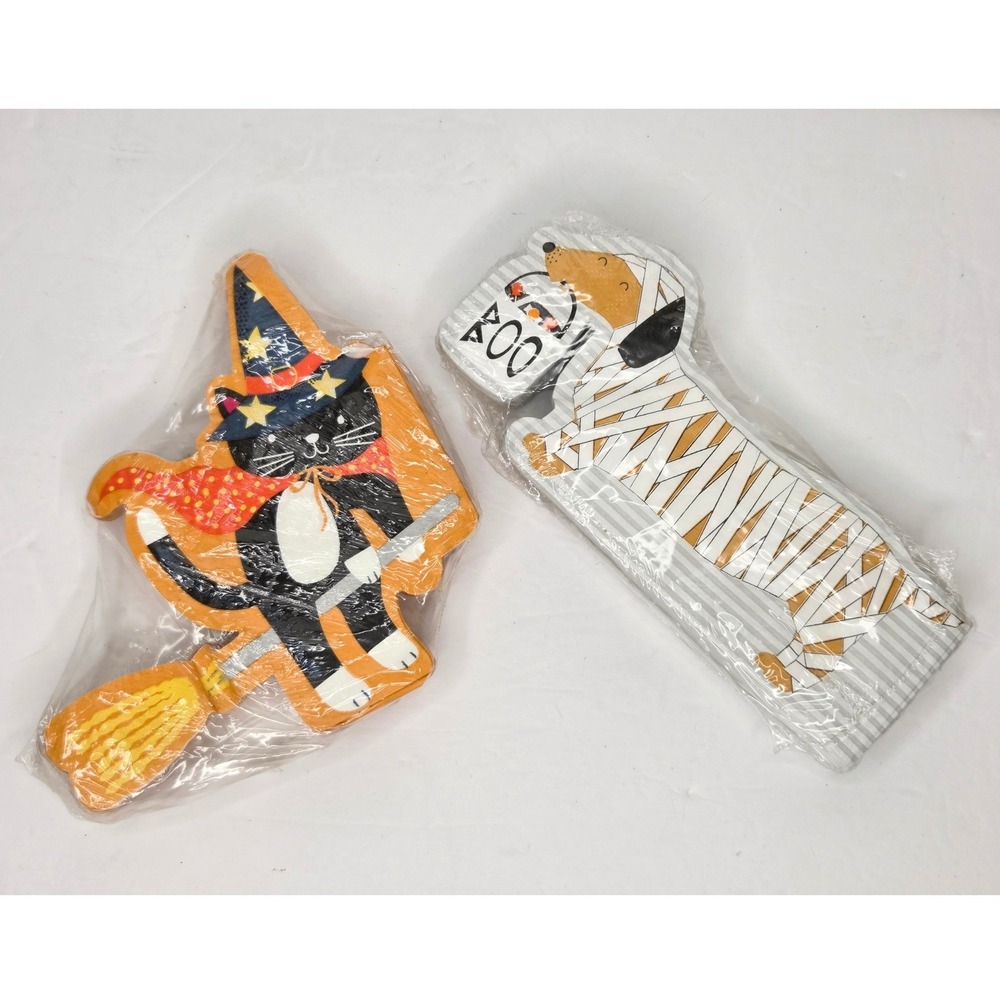 Goblin & Ghoul Halloween Napkins Set Mummy Dog Guest & Witch Cat Lunch 80ct